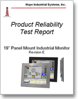 19" Panel Mount Monitor reliability test report