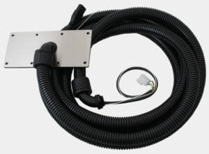 Configuration with Stainless Steel Cover Plate, 4.0 m Conduit, 4.6 m Power Cable and line for CATx Cable