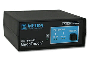 "MegaTouch"™ USB KVM Switch with Touchscreen Support from Vetra Systems