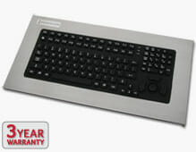 Panel Mount Industrial Keyboard sealed to IP65/IP66 standards