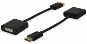 DisplayPort to DVI-I Adapter, DisplayPort Male to DVI-I Female