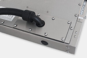 IP65/IP66 Conduit Cable Exit Cover Plate Option for Universal Mount Industrial Monitors