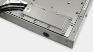IP65/IP66 or IP22 Compression Gland Cable Exit Cover Plate Option for Universal Mount Industrial Monitors