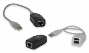 60 m USB Extender, remote and local units connected via CATx cable