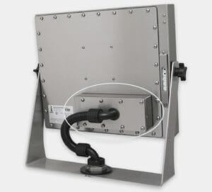 KVM Extender mounted to rear of 19" Universal Mount Monitor
