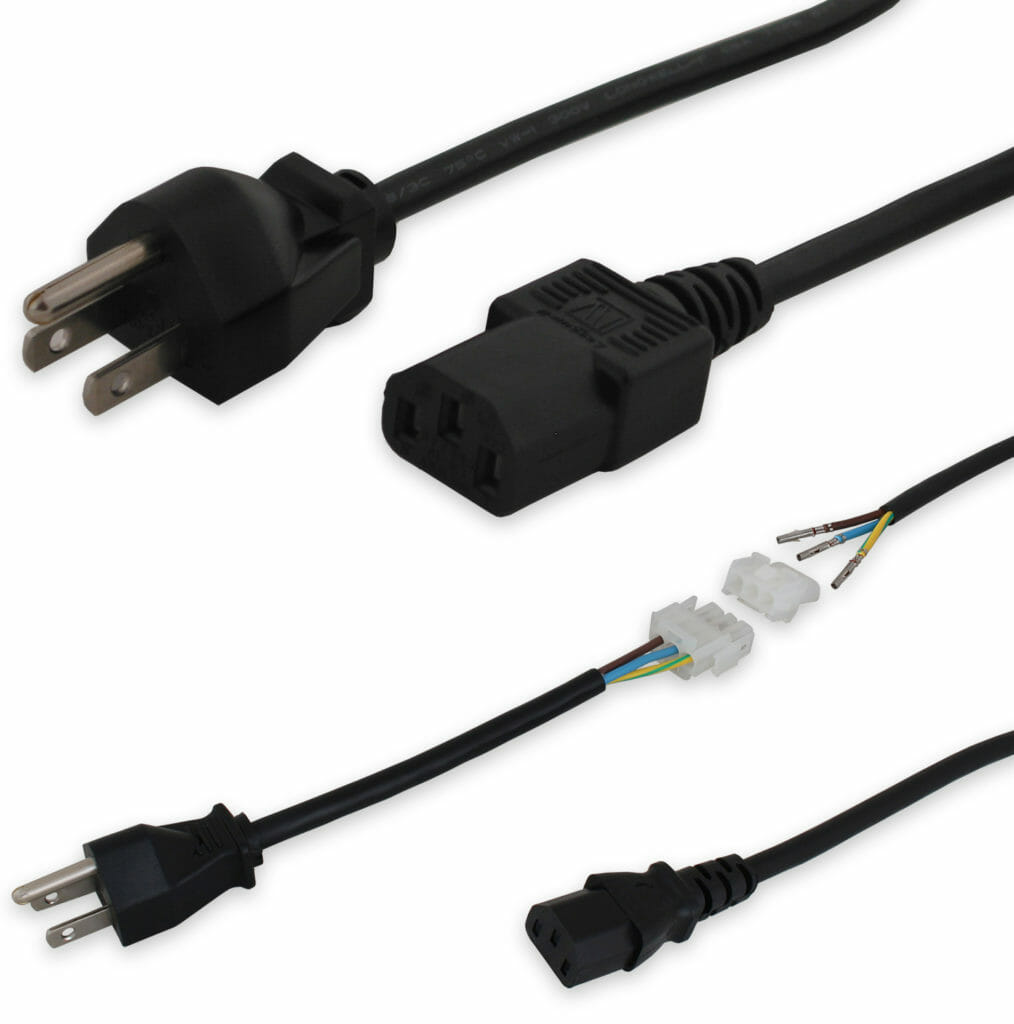Power and Mains Cables for Industrial Displays Hope Industrial Systems