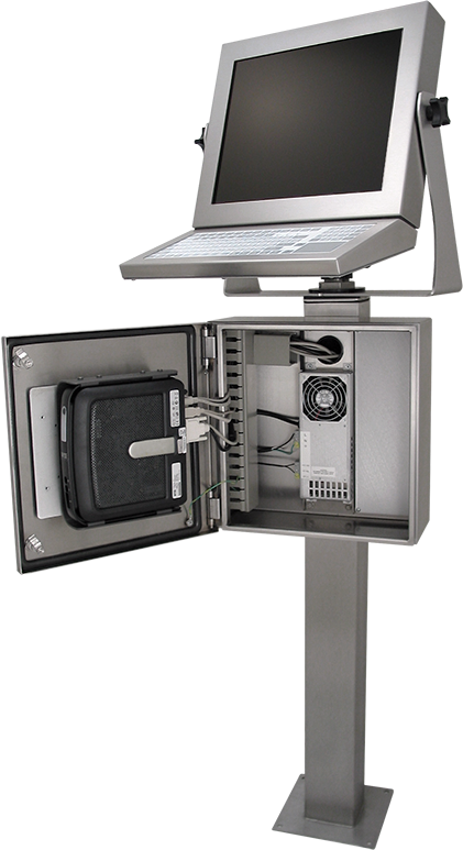 HIS Thin Client Enclosure Workstation is the perfect home for ThinManager devices