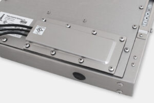 IP65/IP66 or IP22 Compression Gland Cable Exit Cover Plate Option for Universal Mount Industrial Monitors