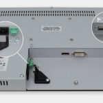 19.5" Widescreen Rack Mount Industrial Monitors and IP20 Rugged Touch Screens, Cable Exit view
